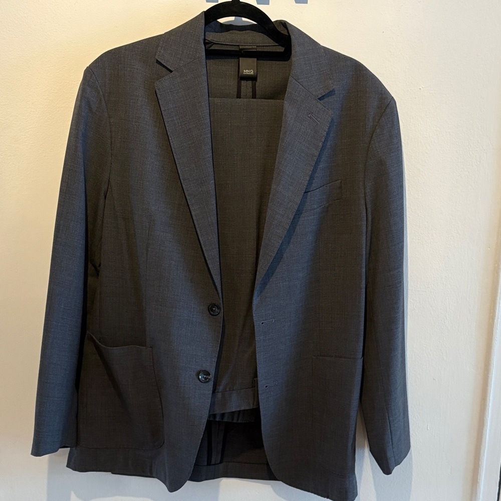 Mango Charcoal Suit Jacket